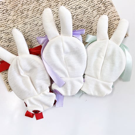 【ぬい服】タータンチェックうさ耳着ぐるみ【10cm用】【推し活グッズ】