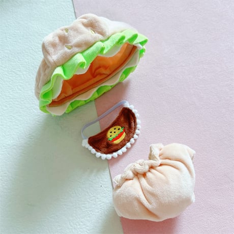 【ぬい服】ぬいぐるみ用着ぐるみ【20cm 用】 ハンバーガー【推し活グッズ】