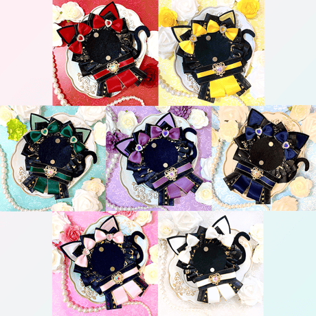 【G.triGerオリジナル 推し活グッズ】猫耳付き 痛ロゼット【缶バッジ 痛ロゼット】