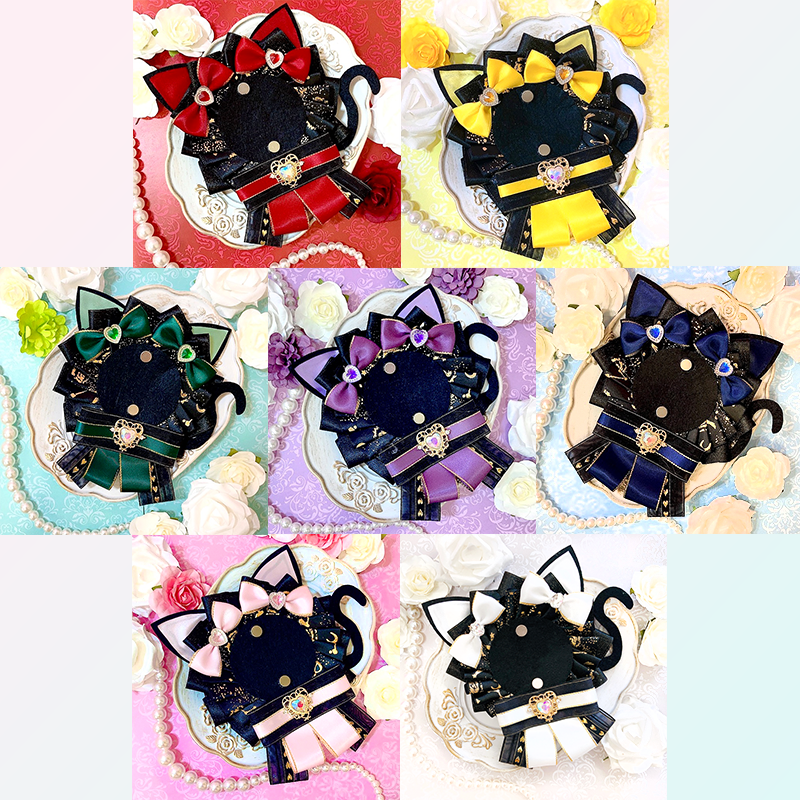 G.triGerオリジナル 推し活グッズ】猫耳付き 痛ロゼット【缶バッジ 痛