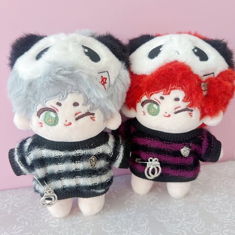 ぬい服　ぬいぐるみ用ボーダーセーター【10~15cm用】【推し活グッズ】