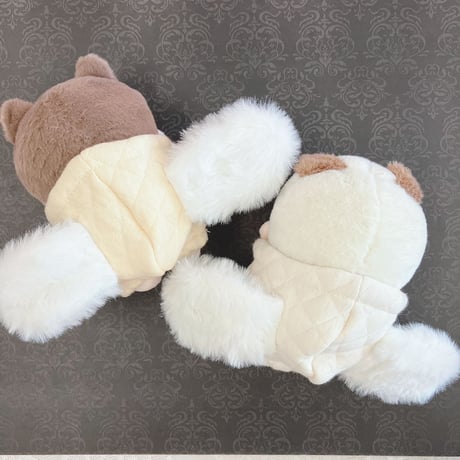 【ぬい服】ぬいぐるみ用うさ耳パーカー(10cm用)