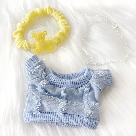 【ぬい服】ぬいぐるみ用スウェット & アクセサリーセット 【10~15cm用】