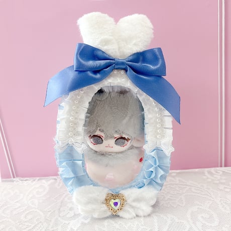 【G.triGerオリジナル】うさ耳付きデコレーションぬいポーチ【ぬいバッグ,ぬいポーチ】【推し活グッズ】