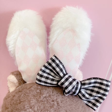【ぬい服】アリス風ワンピース&うさ耳ヘッドドレスセット　10cm用