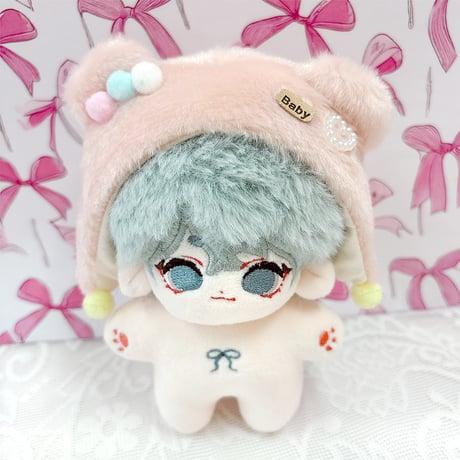 【ぬい服】ぬいぐるみ用くま耳付き帽子 10cm 用【推し活グッズ】