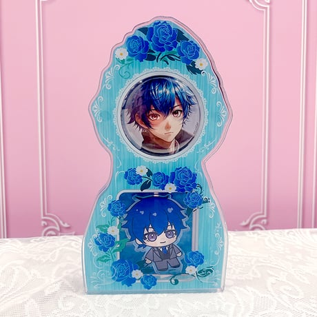【G.triGerオリジナル 推し活グッズ】 アクリルフレーム【アンティーク時計】 缶バッジ・アクスタ用