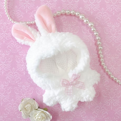 【ぬい服】ぬいぐるみ用もこもこ着ぐるみ/うさぎ・くま 10cm 用【推し活グッズ】