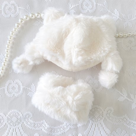 【ぬい服】ぬいぐるみ用もこもこくま着ぐるみ　10cm用【推し活グッズ】