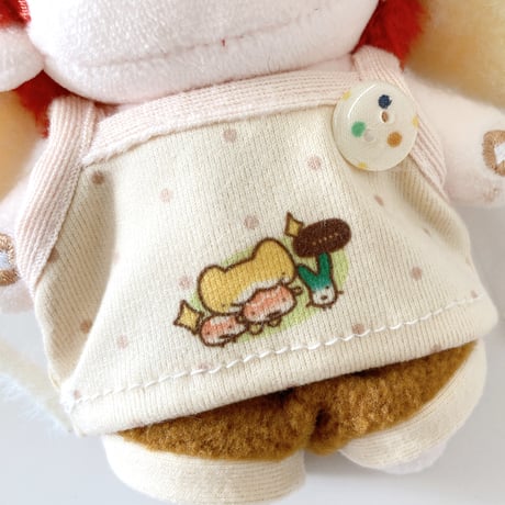 【ぬい服】たこ焼き・メロン衣装(着ぐるみキャップ&トップス&パンツセット)　10cmぬいぐるみ用