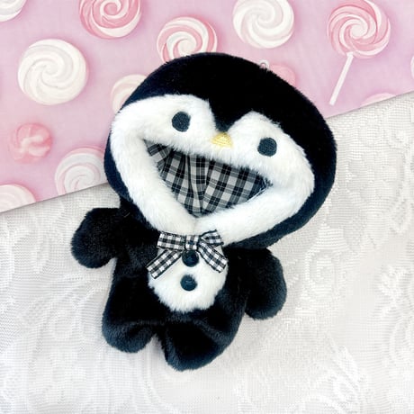 【ぬい服】ぬいぐるみ用着ぐるみ(ペンギン・うさぎ・ブタ)/10cm用 もこもこ
