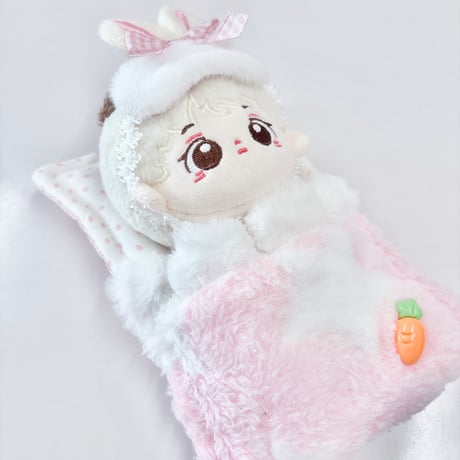 ぬいぐるみ用 お布団＆ヘッドバンド 2点セット 10cmぬい用 推し活 ぬい服