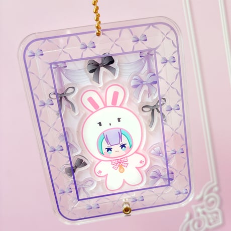 【G.triGerオリジナル 推し活グッズ】パーツ入りアクリルフレーム 【リボン】【トレカ・アクスタ用】