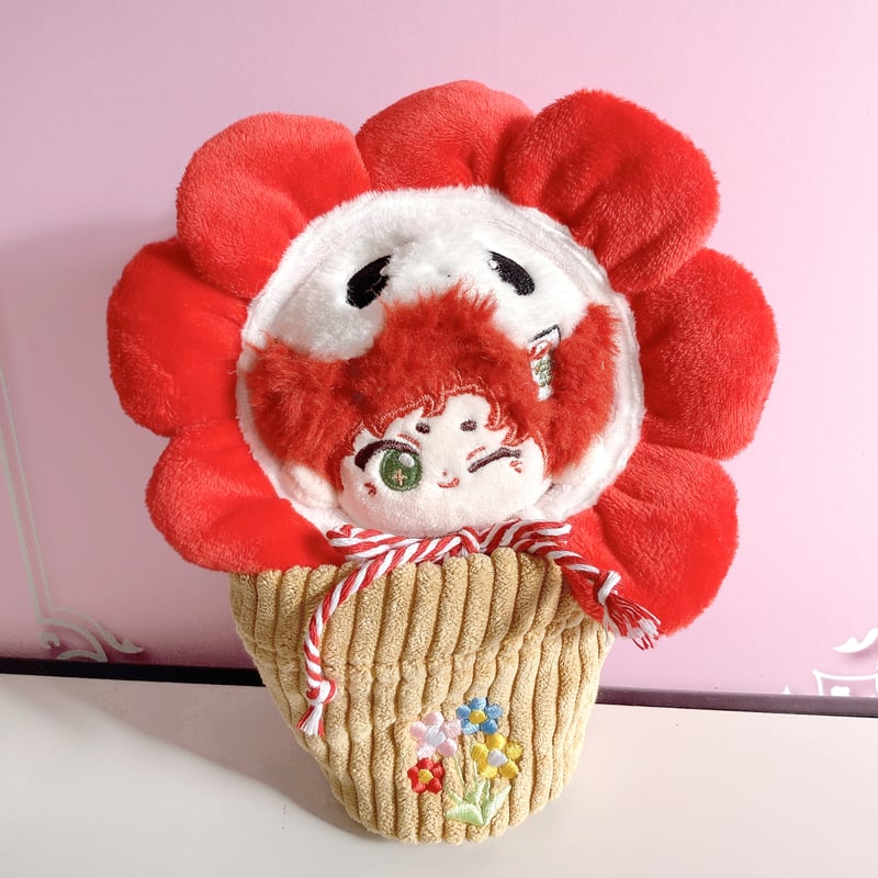 ぬい服】花型ヘッドドレス&植木鉢セット 10cmぬいぐるみ用 | G.triGer
