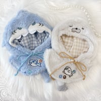 【ぬい服】ぬいぐるみ用ポンチョ (15cm 用 )【サメ・アザラシ】【推し活グッズ】