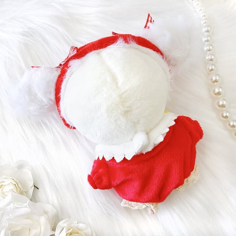 【ぬい服】ぬいぐるみ着ぐるみ＆垂れ耳付き ヘッドドレスセット10~15cm用【推し活グッズ】