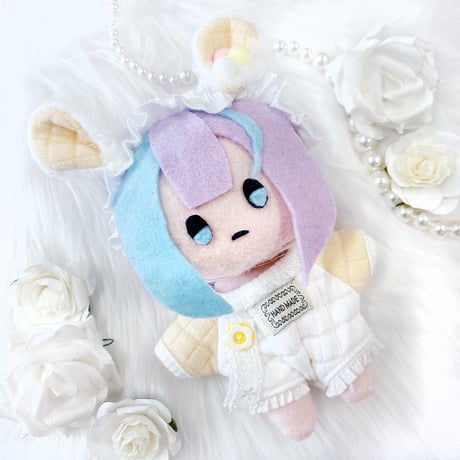 【ぬい服】ぬいぐるみ用ベビー服& ヘッドドレスセット 【15cm 用】【推し活グッズ】