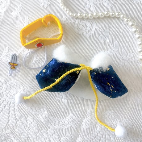 【ぬい服】王冠&マントセット　10~15cm用【推し活グッズ】