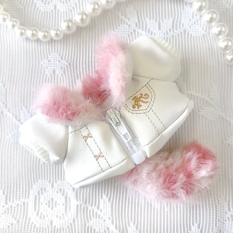 【ぬい服】ふわふわしっぽ付き革ジャケット 【推し活グッズ】