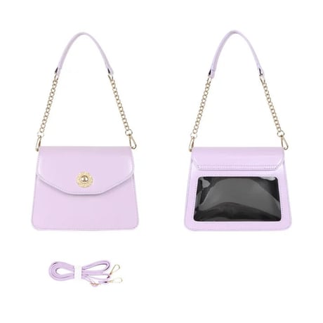 【ぬいバッグ】フェイクレザーミニ痛バッグ
