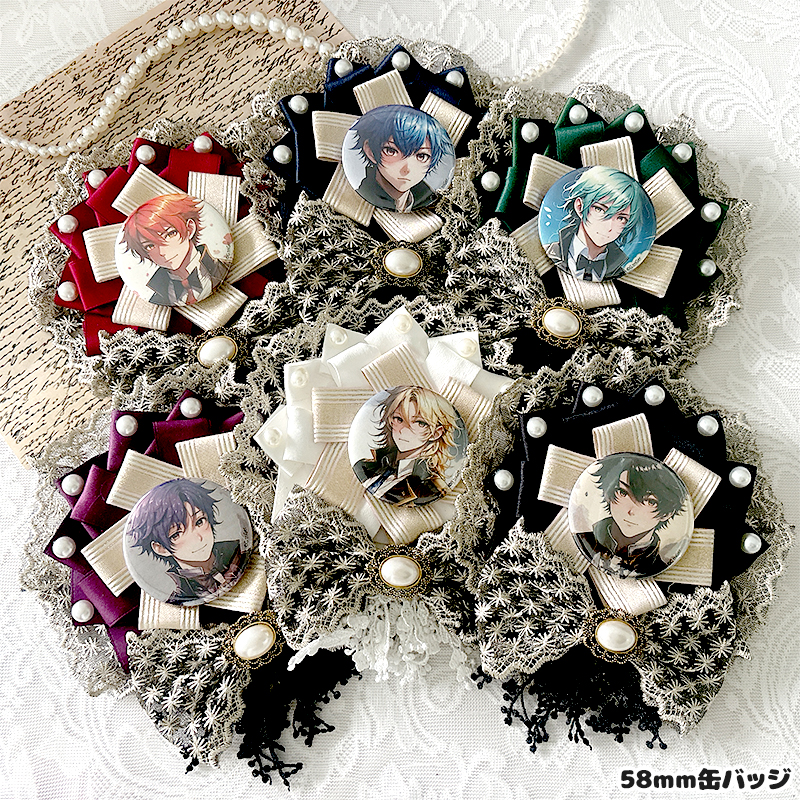 G.triGerオリジナル 推し活グッズ】レースリボンロゼット【缶