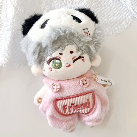 【ぬい服】カラフルサロペット　10cmぬいぐるみ用
