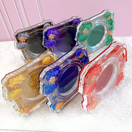 【G.triGerオリジナル】アクリル缶バッジケース【中華】57mm・65mm・75mm・アクスタ用【推し活グッズ】