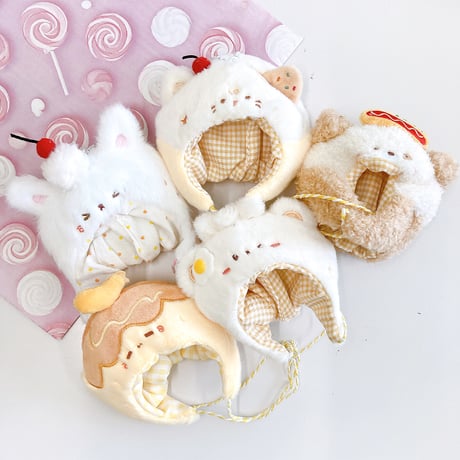 【ぬい服】ぬいぐるみ用着ぐるみキャップ 10cm用【推し活グッズ】