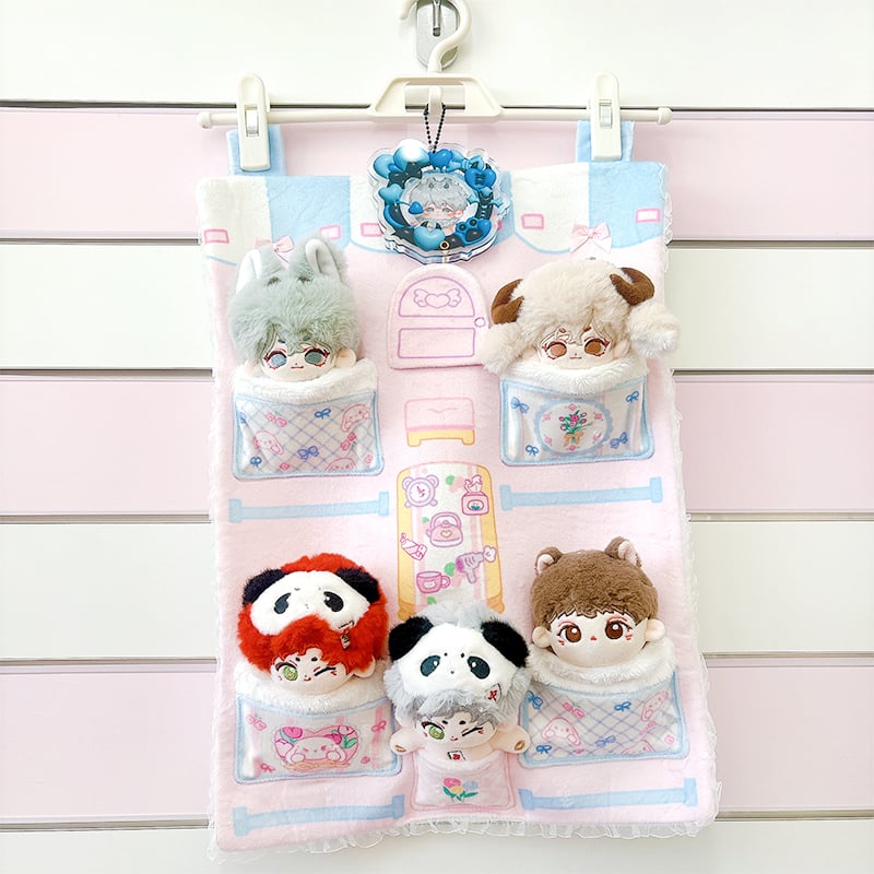 ぬいぐるみ用お布団ウォールポケット【10~15cm用】【推し活