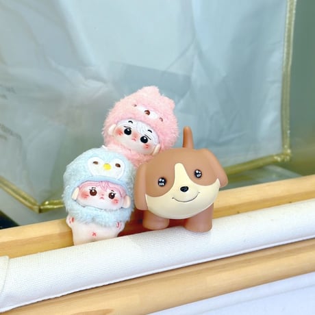 【ぬい服】ぬいぐるみ用着ぐるみキャップ 【くま、うさぎ、ペンギン、ひよこ】ミニサイズ  帽子【推し活グッズ】