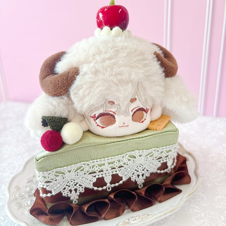 ぬい服　ショートケーキ型ぬいぐるみ用着ぐるみ　10cm用【推し活グッズ】