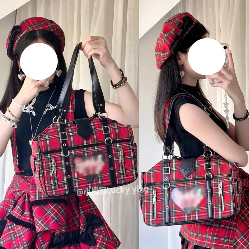 lucky ying】チェック柄痛バッグ【推し活グッズ】 | G.triGer lucky ying】チェック柄痛バッグ【推し活グッズ】 | G.triGer