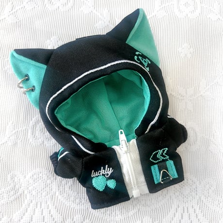 【ぬい服】猫耳サイバーパンクジャージ【推し活グッズ】