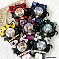 【G.triGerオリジナル 推し活グッズ】猫耳付き 痛ロゼット【缶バッジ 痛ロゼット】