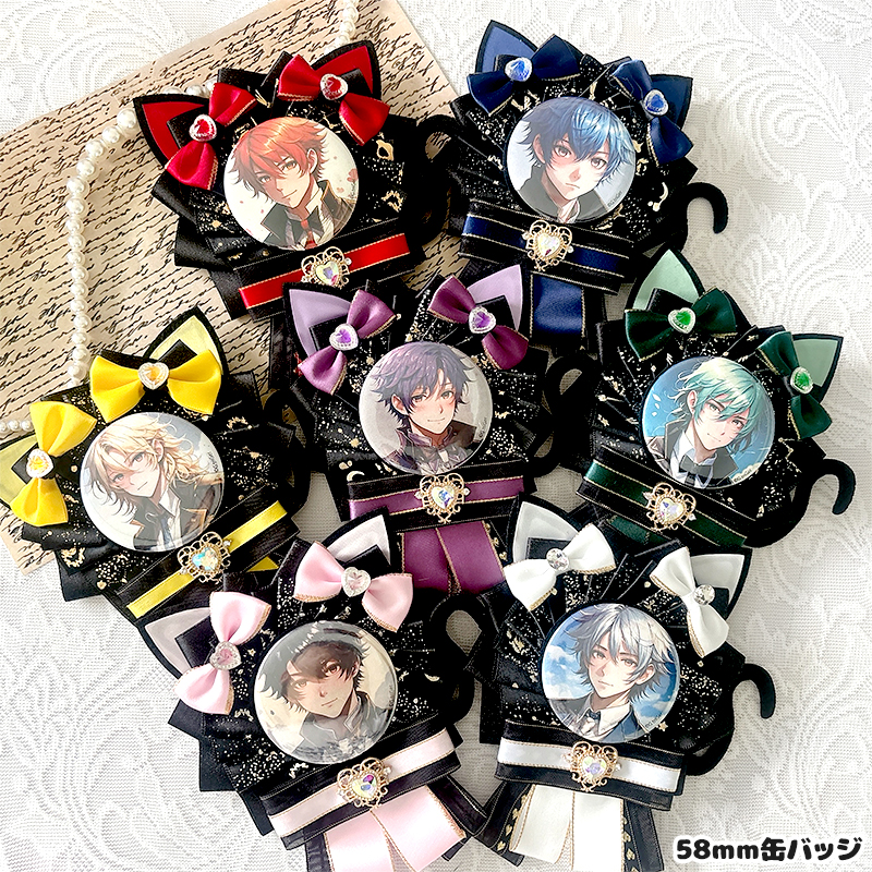 G.triGerオリジナル 推し活グッズ】猫耳付き 痛ロゼット【缶バッジ 痛