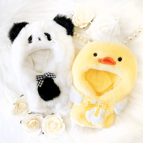 【ぬい服】ぬいぐるみ用着ぐるみ【パンダ・ひよこ】 10cm用 もこもこ【推し活グッズ】