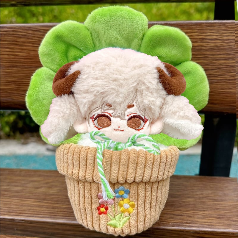 ぬい服】花型ヘッドドレス&植木鉢セット 10cmぬいぐるみ用 | G.triGer