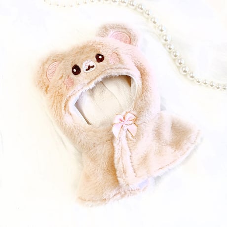 【ぬい服】ぬいぐるみ用アニマルポンチョ【10~15cm用】
