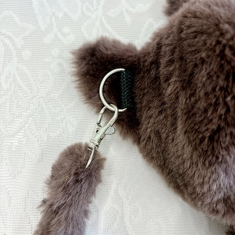 【ぬいバッグ】【ぬい服】ふわふわショルダーストラップ付き ぬいぐるみ用着ぐるみ【15cm 用】【推し活グッズ】