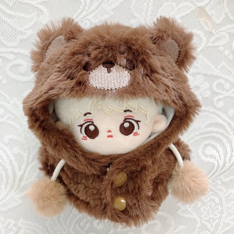 【ぬい服】ぬいぐるみ用着ぐるみ(くま・パンダ)/10cm用【推し活グッズ】