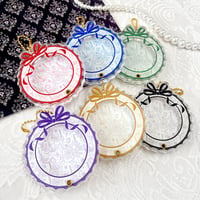 【G.triGerオリジナル 推し活グッズ】缶バッジ用アクリルフレーム【花柄】57mm 缶バッジ用