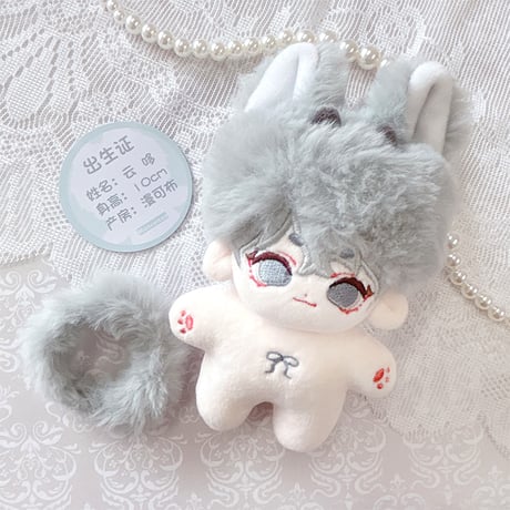 【MANCOTTON】10cm無属性ぬいぐるみ【ふわふわケモ耳】