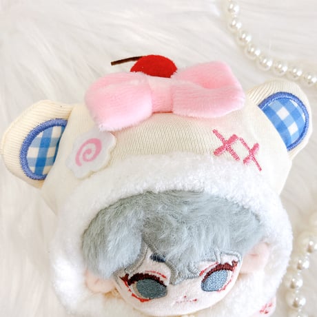 【ぬい服】着ぐるみキャップ&服セット【10cm用】【推し活グッズ】