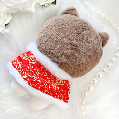 【ぬい服】チャイナ柄ケープ 10~15cmぬいぐるみ用【推し活グッズ】
