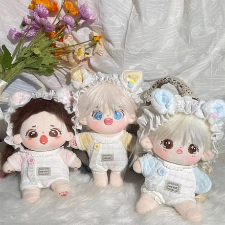【ぬい服】ぬいぐるみ用ベビー服& ヘッドドレスセット 【20cm 用】【推し活グッズ】