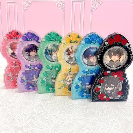 【G.triGerオリジナル 推し活グッズ】 アクリルフレーム【アンティーク時計】 缶バッジ・アクスタ用
