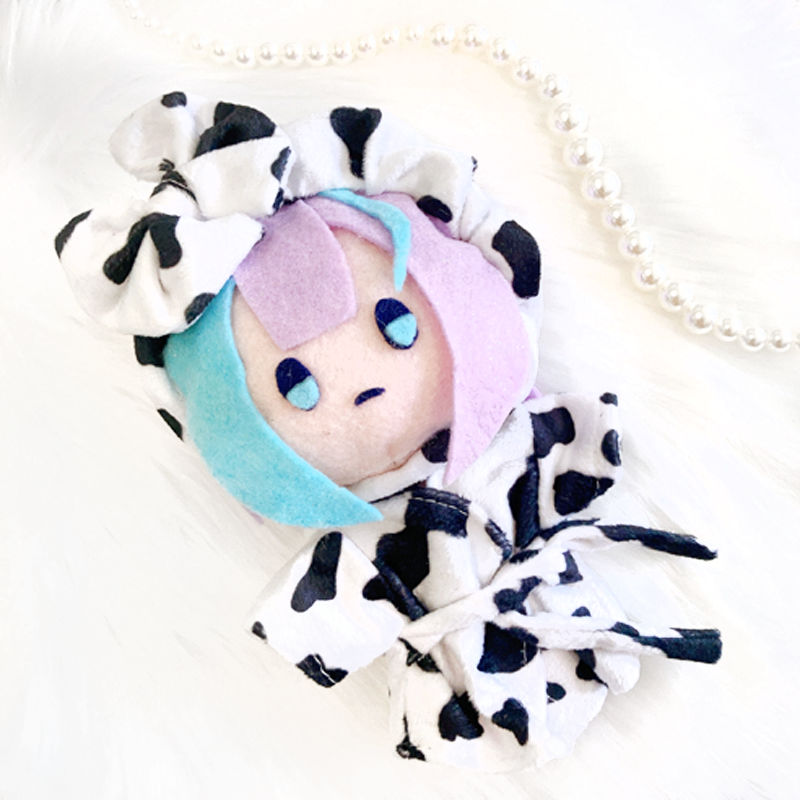 ぬい服】ぬいぐみ用バスローブ(牛柄)/15cm用【推し活グッズ