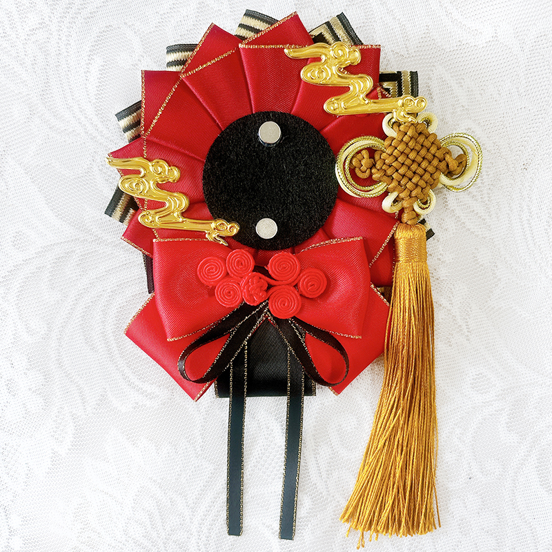 千切豹馬 缶バッジ 痛バ チャイナ ロゼット 再販】TVアニメ ブルーロック 猫耳付きロゼット＆缶バッジセット