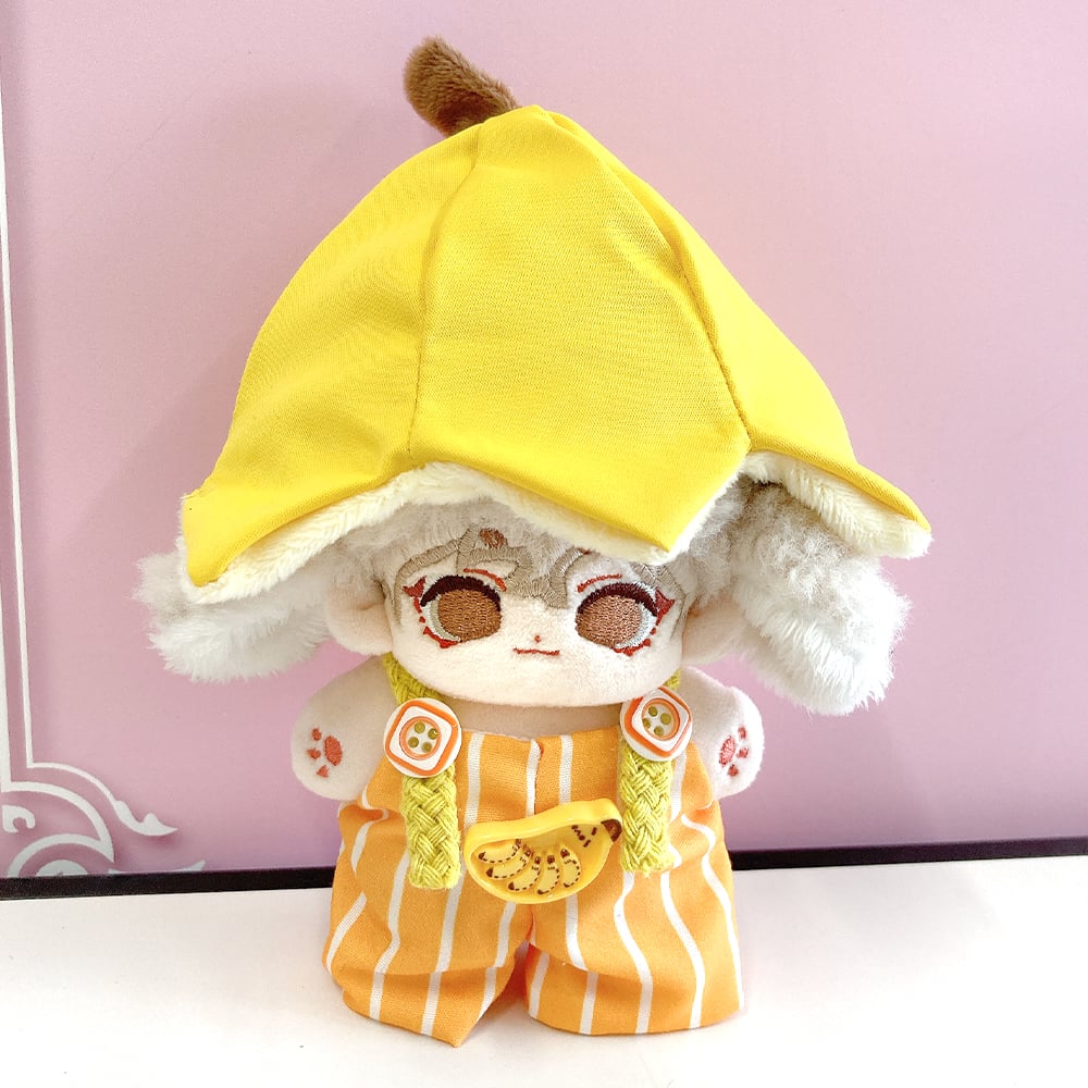 ぬい服】バナナ型帽子&オーバーオールセット 10cm用 | G.triGer