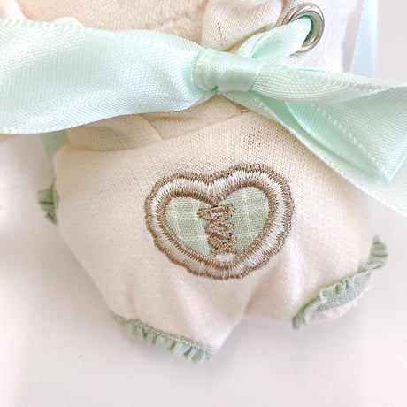 【ぬい服】タータンチェックうさ耳着ぐるみ【10cm用】【推し活グッズ】